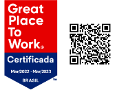 Empresa certificada com selo Great Place To Work (GTPW)